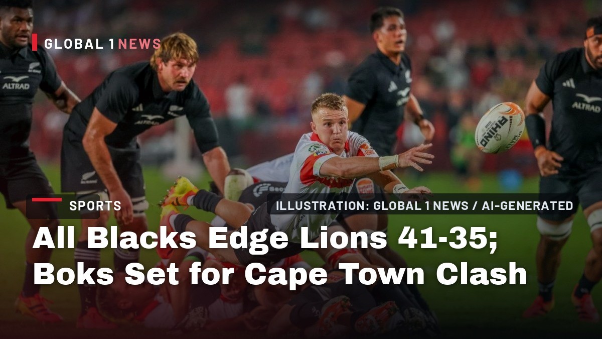 All Blacks Edge Lions 41-35; Boks Set for Cape Town Clash