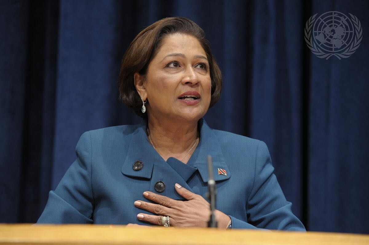 Official United Nations photograph of Prime Minister Kamla Persad-Bissessar