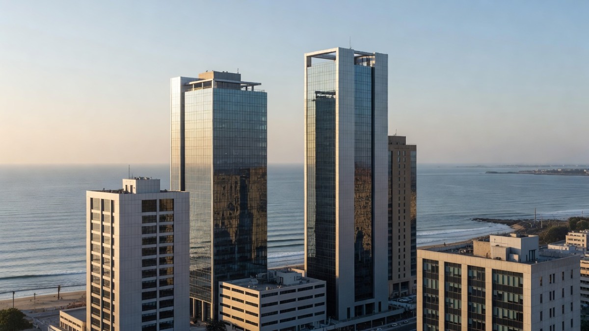 Dakar financial district on Senegal's Atlantic coast