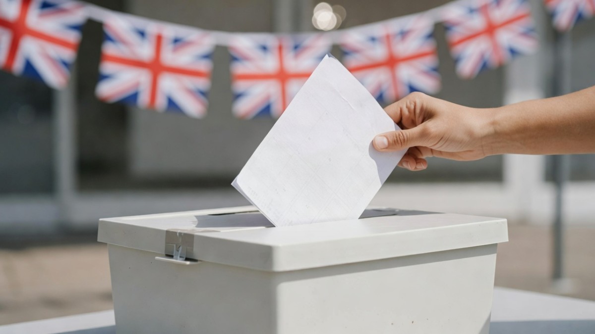 A UK ballot box, symbol of the election-integrity rules at the centre of the row