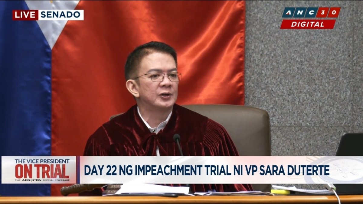 The Senate sits as an impeachment court as it weighs the trial of Vice President Sara Duterte
