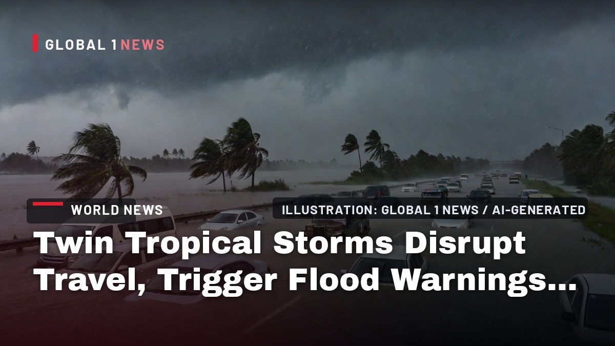 Twin Tropical Storms Disrupt Travel, Trigger Flood Warnings Across Luzon