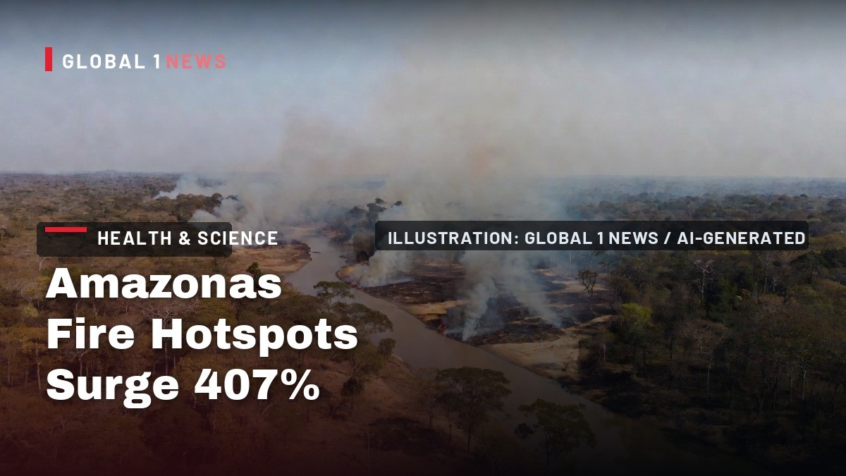 Amazonas Fire Hotspots Surge 407% as Drought Grips the Rainforest