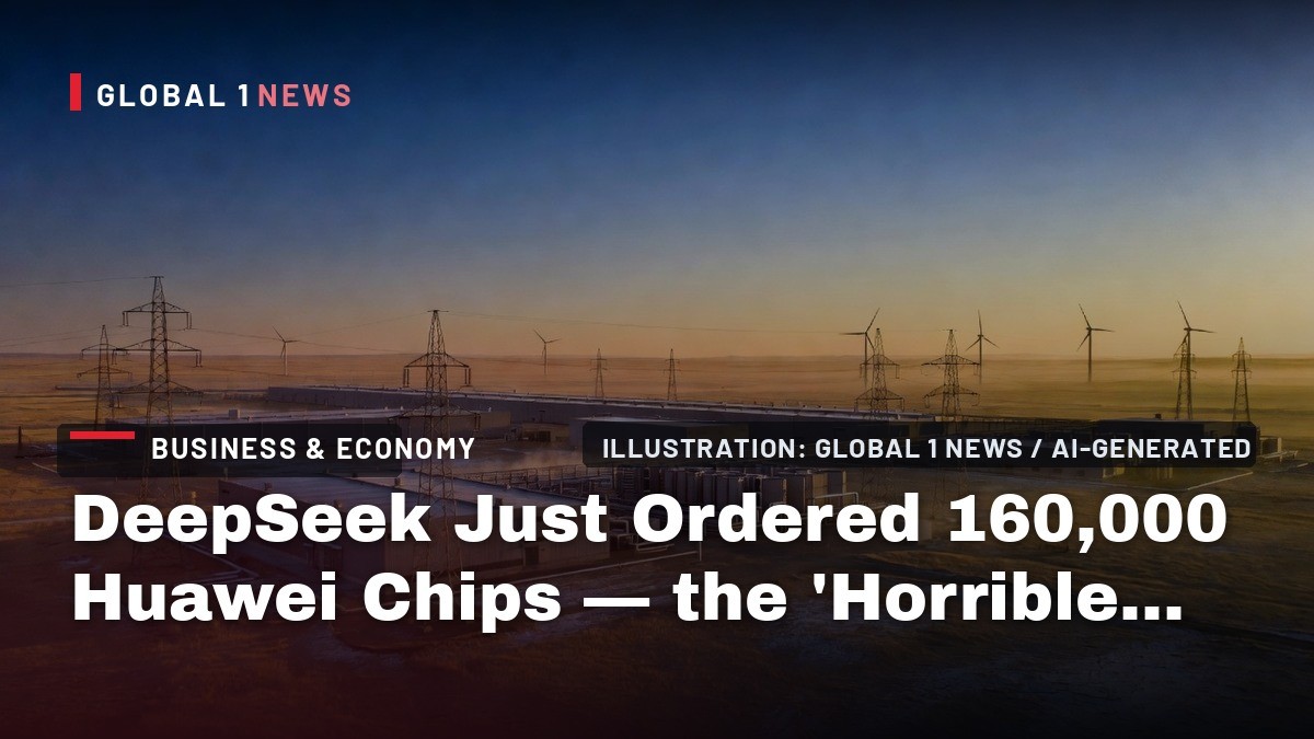 DeepSeek Just Ordered 160,000 Huawei Chips — the 'Horrible Outcome' Jensen Huang Predicted Just Got Real