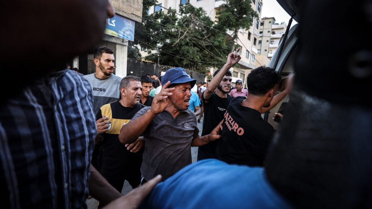Gaza City after an Israeli airstrike on 3 September 2026 (Photo: Ali Jadallah, Anadolu Agency)
