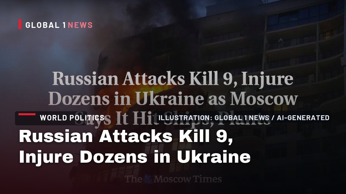 Russian Attacks Kill 9, Injure Dozens in Ukraine as Moscow Says It Hit Ships, Plants