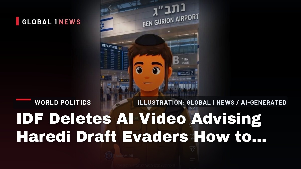 IDF Deletes AI Video Advising Haredi Draft Evaders How to Avoid Arrest at Ben-Gurion Airport