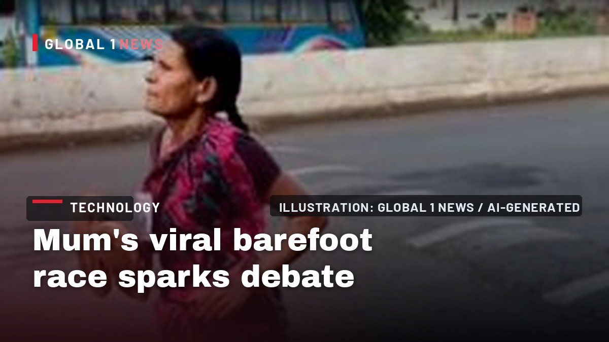 Mum's viral barefoot race sparks debate over India's education crisis