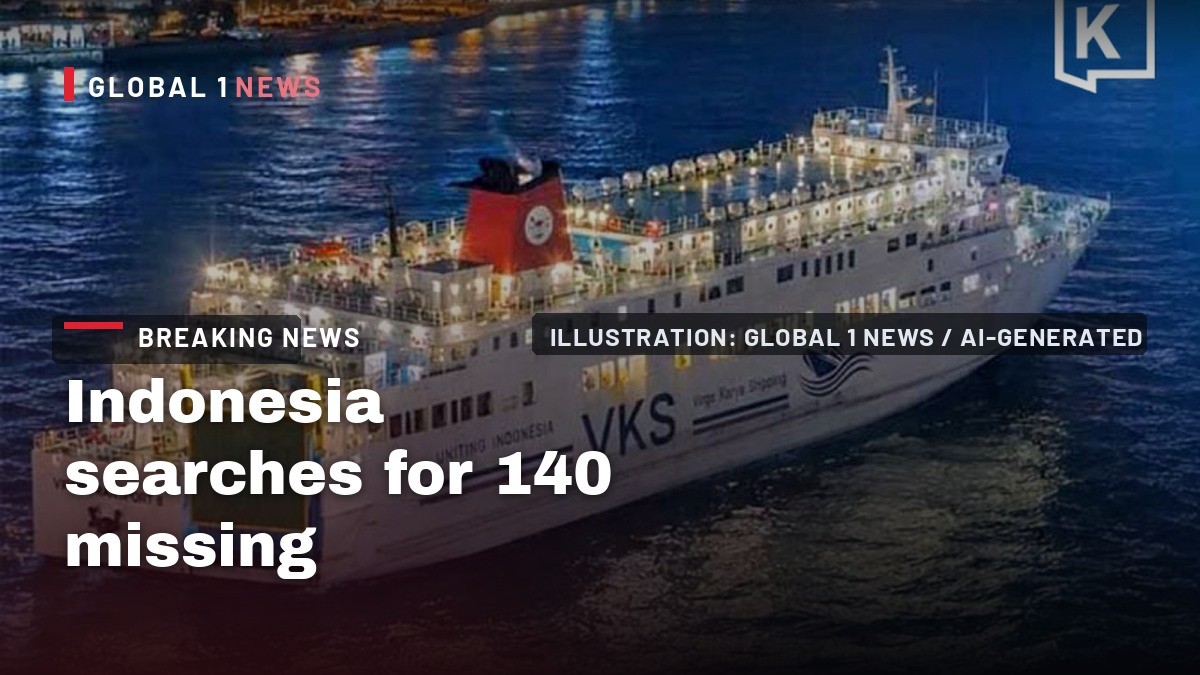 Indonesia searches for 140 missing after passenger ship loses contact