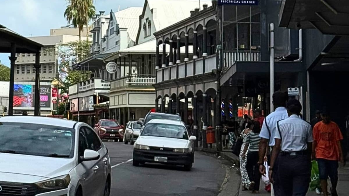 Downtown Suva, Fiji, photographed in August 2026. Photo: RNZ