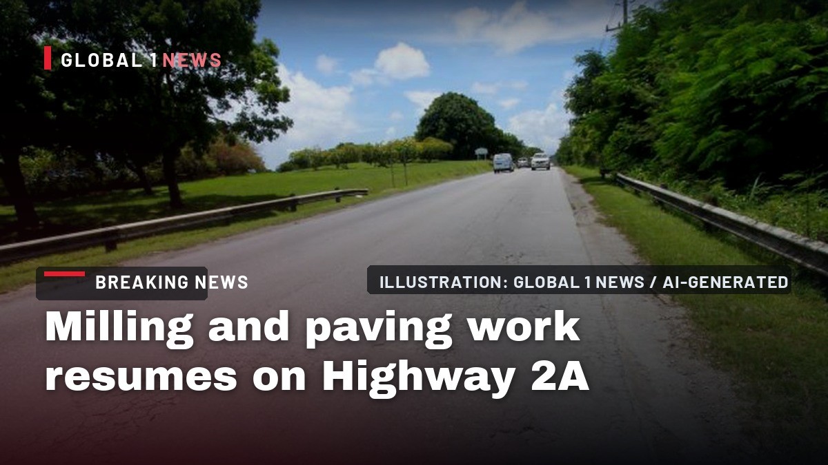Milling and paving work resumes on Highway 2A