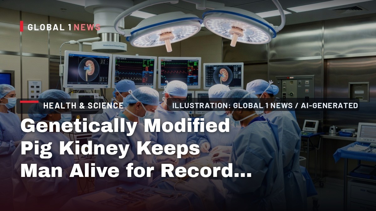 Genetically Modified Pig Kidney Keeps Man Alive for Record Nine Months in World-First Bridge Transplant