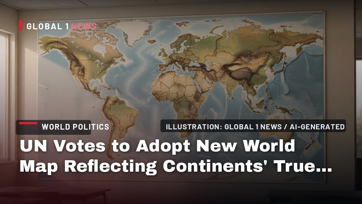 UN Votes to Adopt New World Map Reflecting Continents' True Size