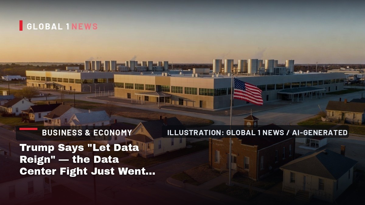 Trump Says "Let Data Reign" — the Data Center Fight Just Went National, and Nobody's Backing Down