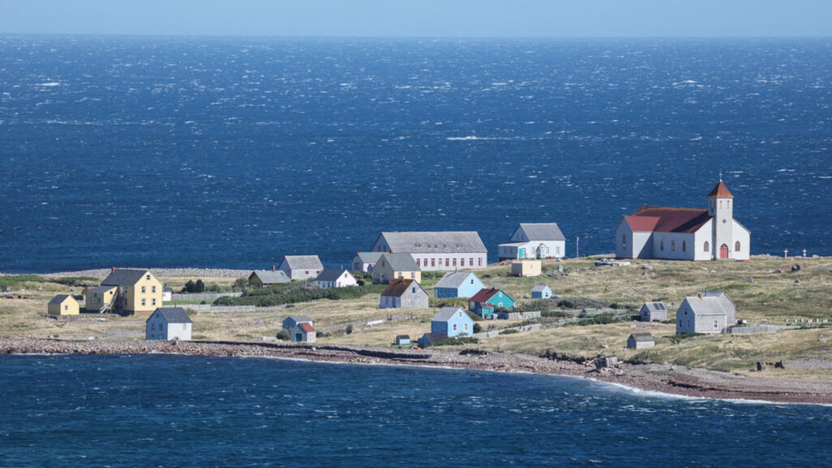 The Ile aux Marins off the coast of Saint-Pierre in the French archipelago of Saint Pierre and Miquelon, 19 September 2026. Photo: Ludovic Marin/AFP via France 24