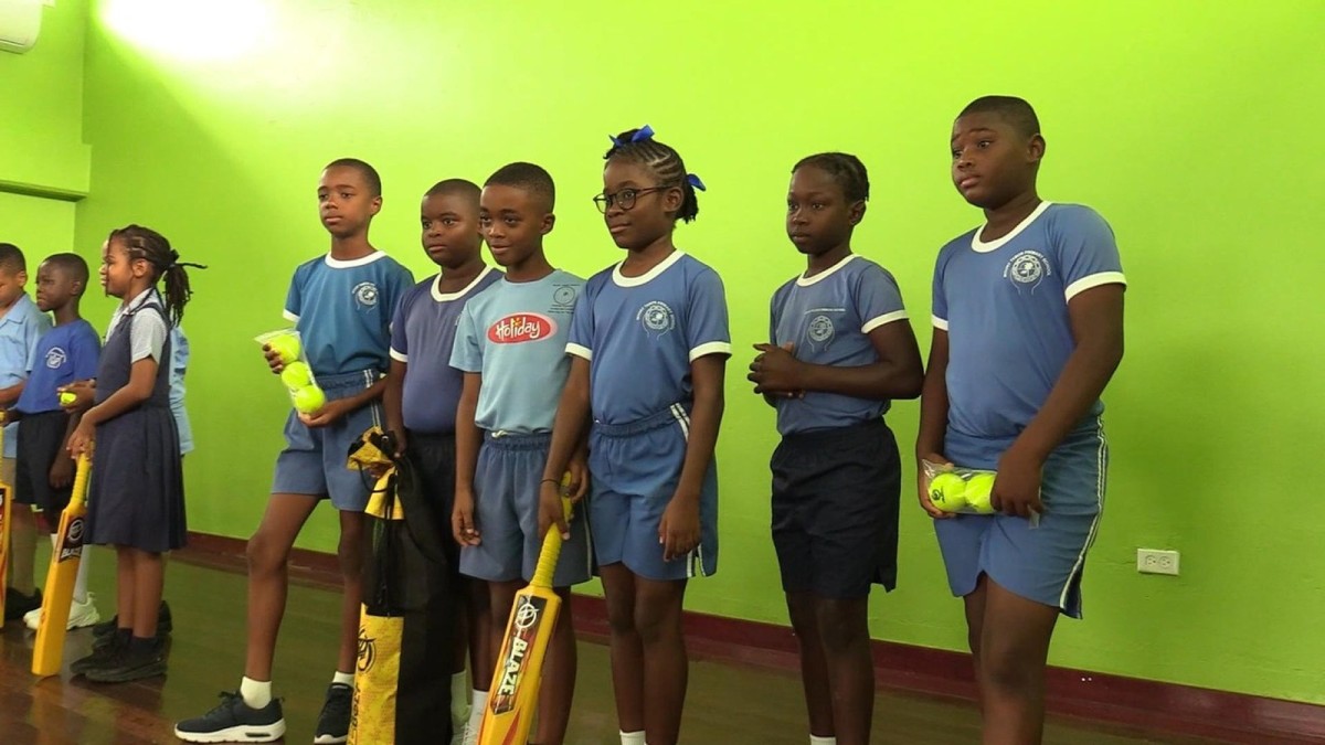 Cricket kits land in St John schools, sparking hope for youth talent
