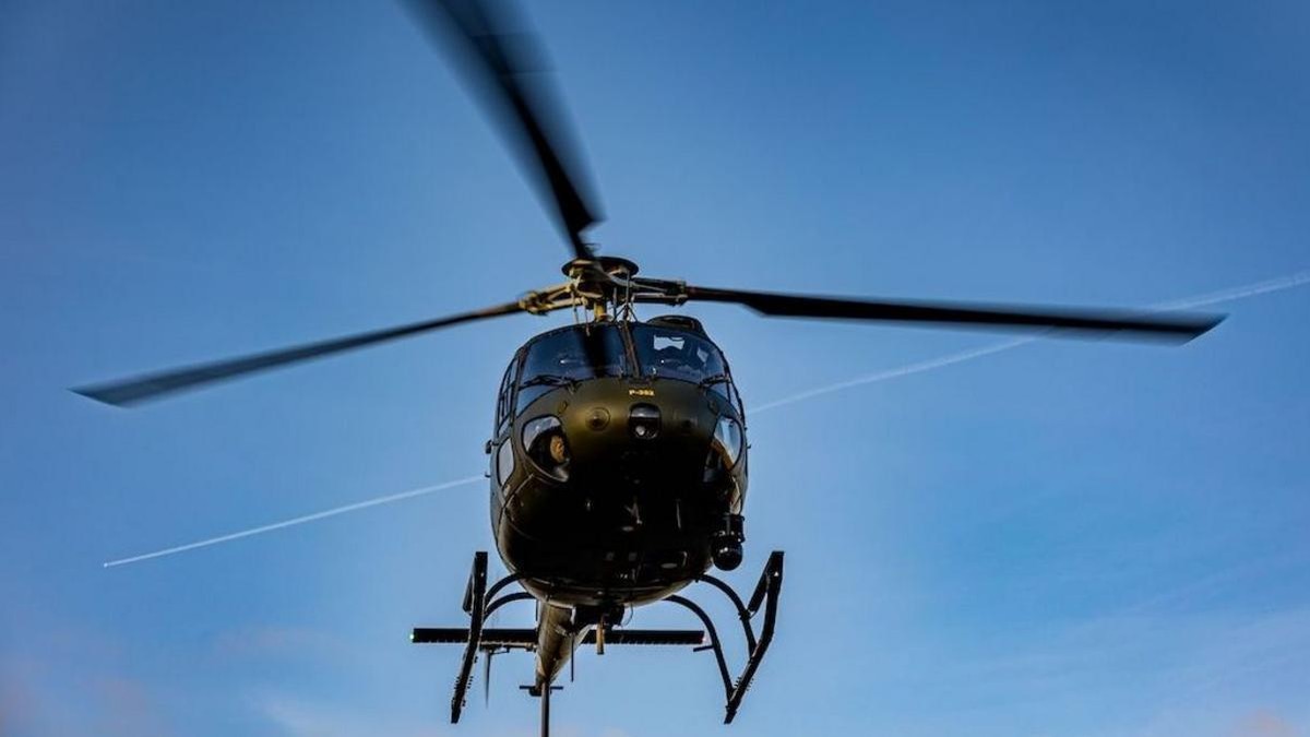A Royal Danish Air Force Fennec helicopter in flight. Photo: Rune Dyrholm/Danish Armed Forces