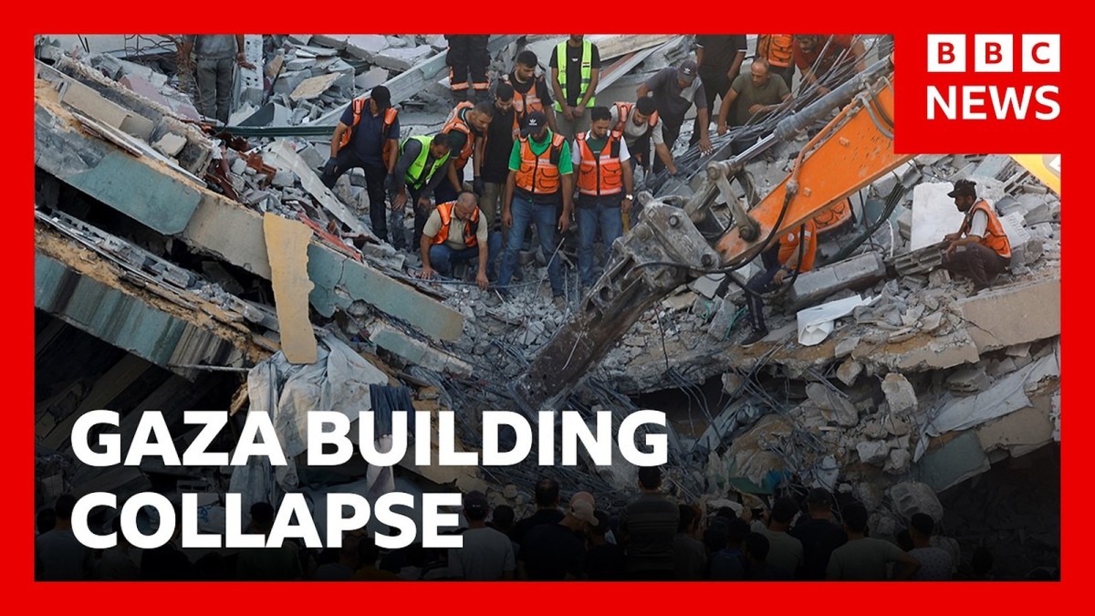 Gaza Building Collapse Highlights Humanitarian Crisis Amid Israeli Restrictions