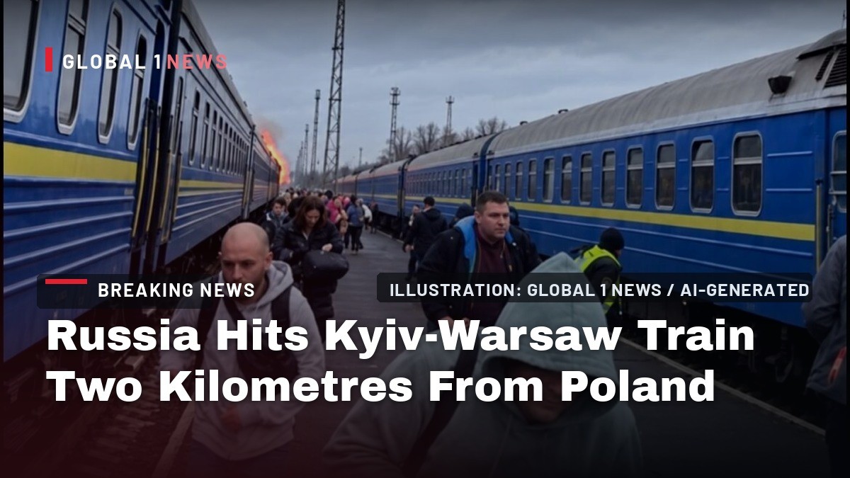 Russia Hits Kyiv-Warsaw Train Two Kilometres From Poland as Boris Johnson's Train Is Halted