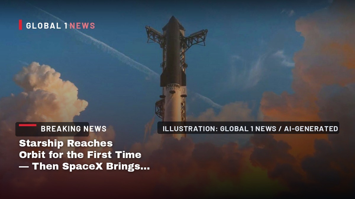 Starship Reaches Orbit for the First Time — Then SpaceX Brings It Home Early