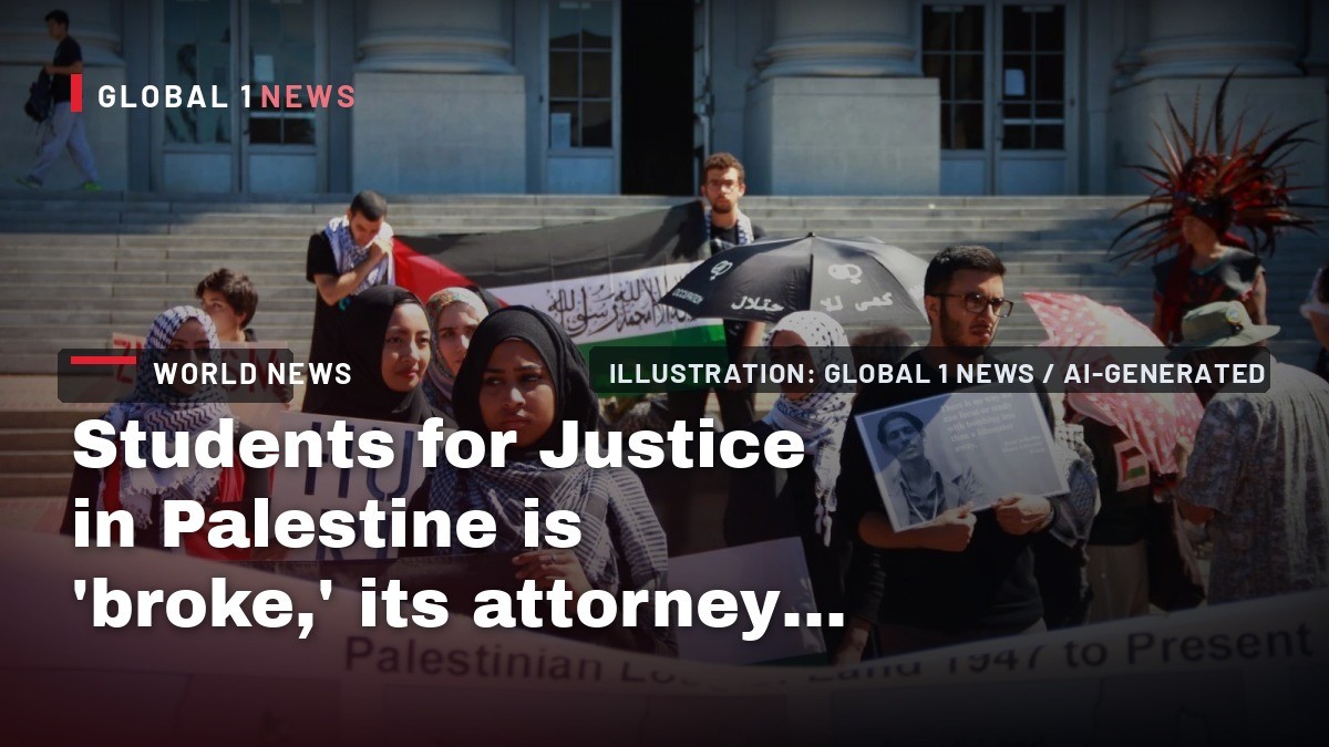 Students for Justice in Palestine is 'broke,' its attorney says
