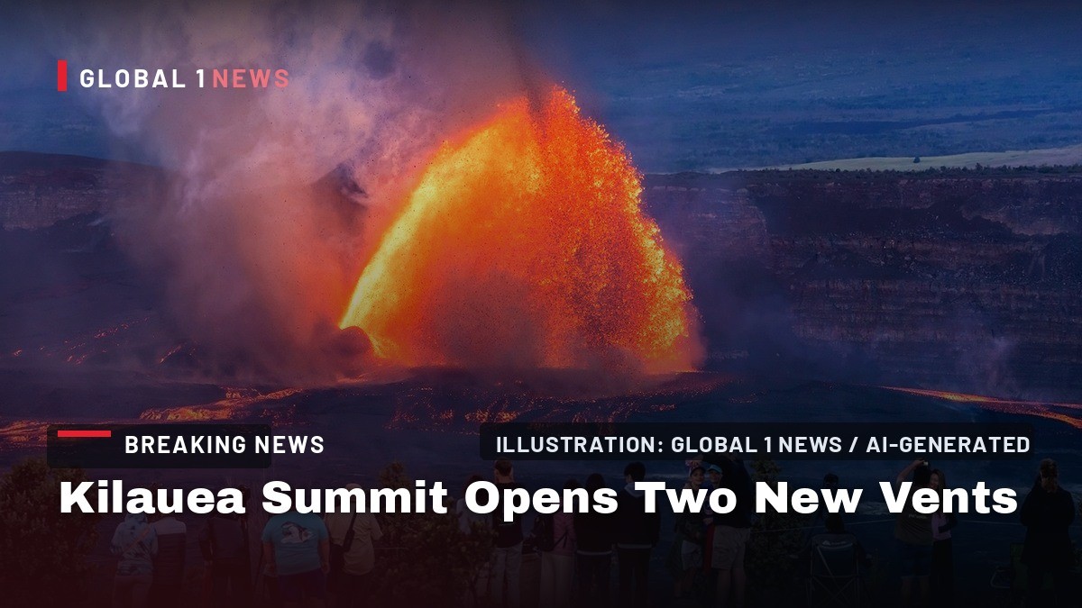 Kilauea Summit Opens Two New Vents as Pressure Builds Toward Episode 55