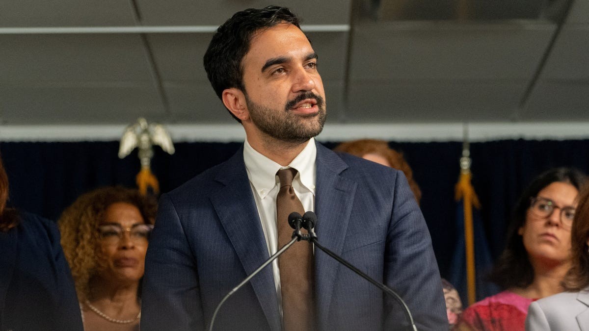 New York City Mayor Zohran Mamdani speaks at a news conference. Photo: David Dee Delgado/Reuters via USA TODAY