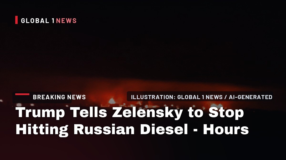 Trump Tells Zelensky to Stop Hitting Russian Diesel - Hours After Ukraine Blows Up Two Refineries 1,200 Kilometres Inside Russia