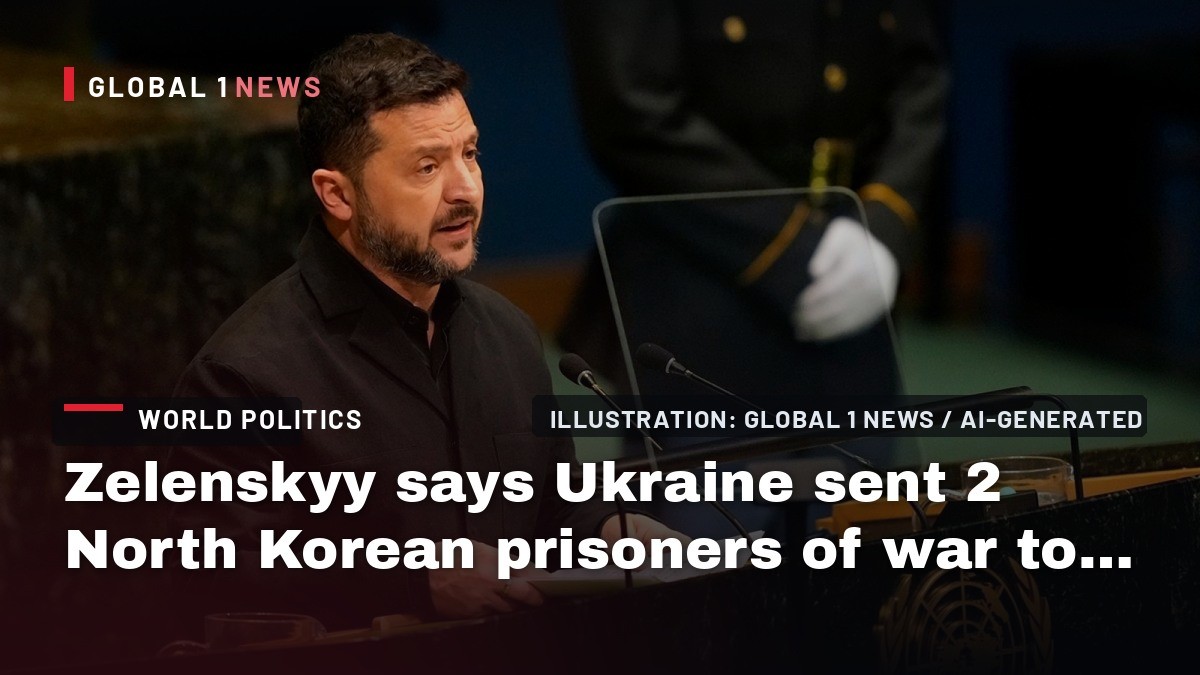 Zelenskyy says Ukraine sent 2 North Korean prisoners of war to South Korea
