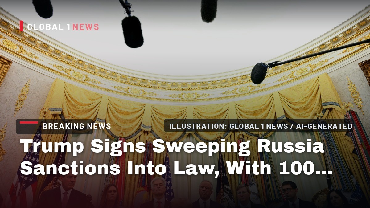 Trump Signs Sweeping Russia Sanctions Into Law, With 100 Percent Tariffs Hanging Over Putin's Oil Buyers