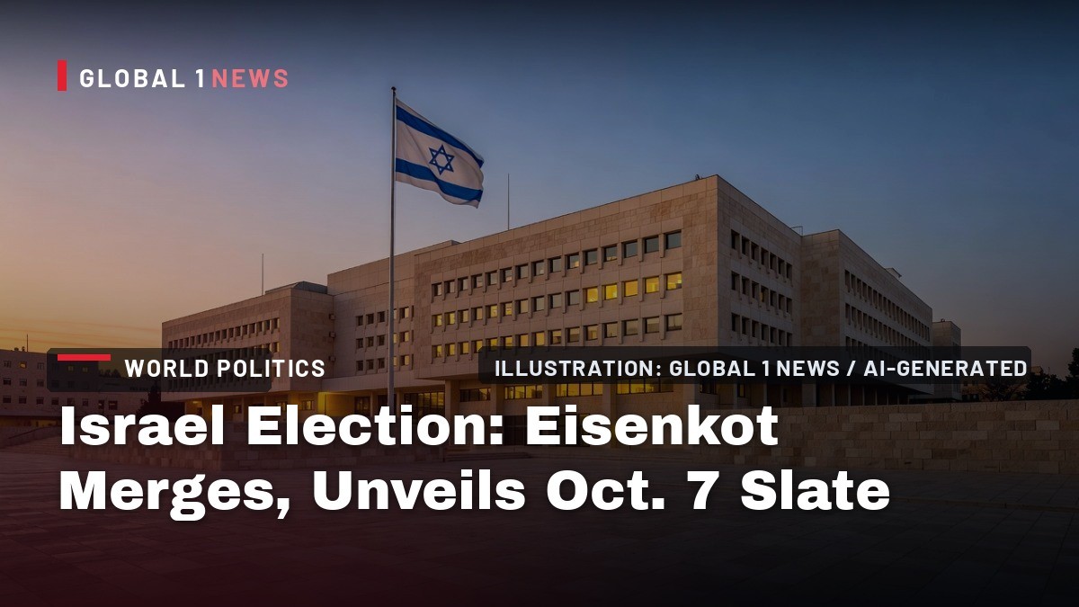 Israel Election: Eisenkot Merges, Unveils Oct. 7 Slate as Polls Show 52-51 Deadlock