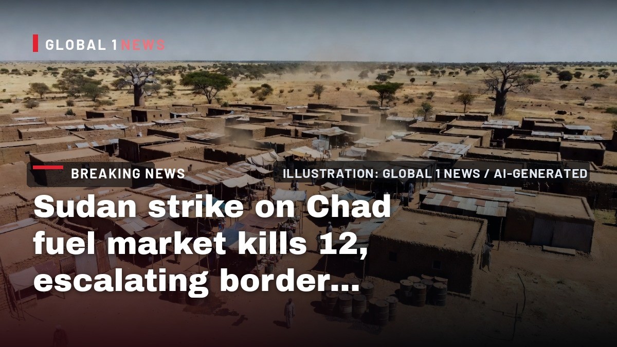 Sudan strike on Chad fuel market kills 12, escalating border war