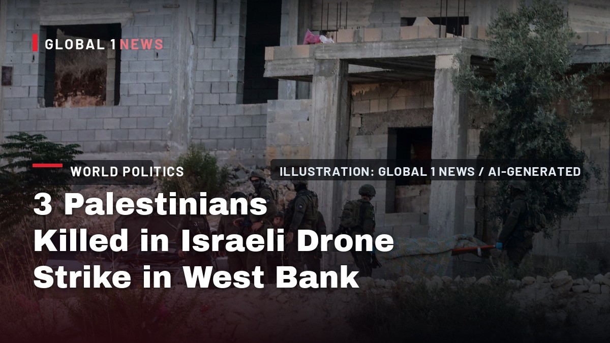 3 Palestinians Killed in Israeli Drone Strike in West Bank