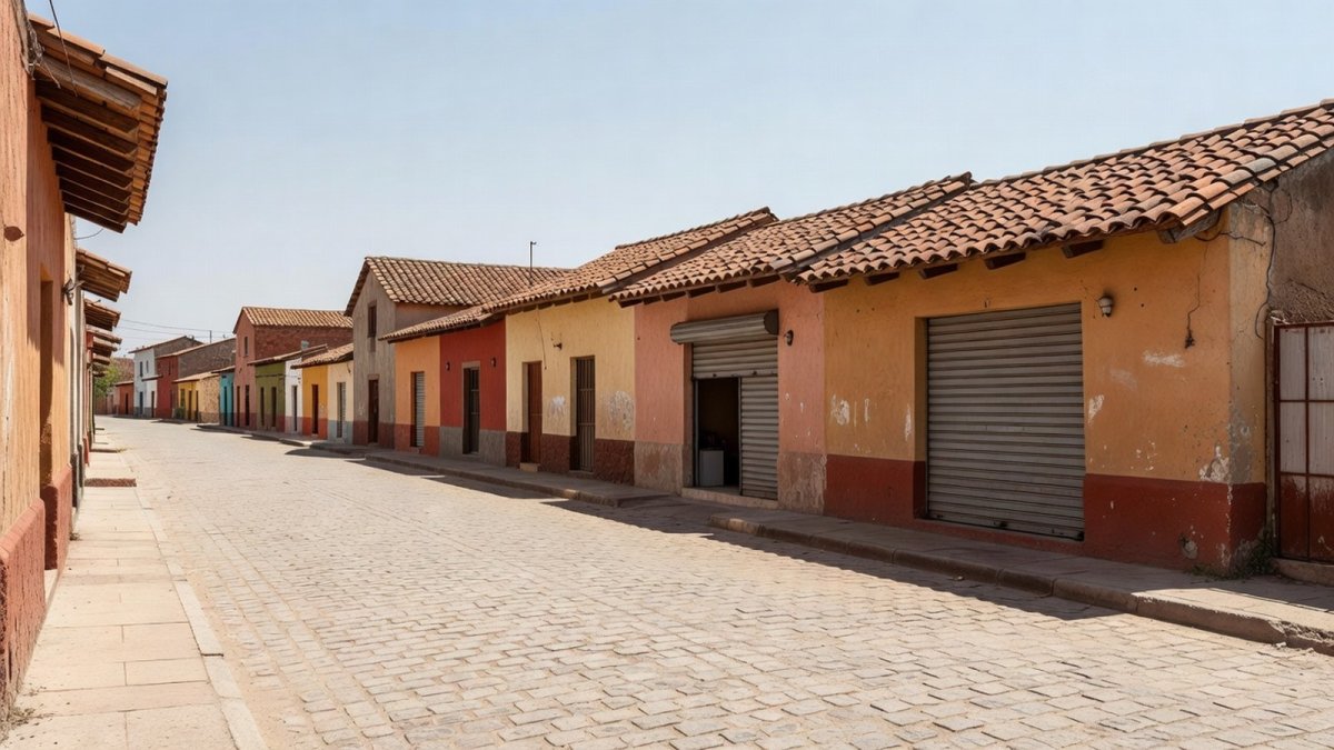 Street scene in Ojocaliente, Zacatecas