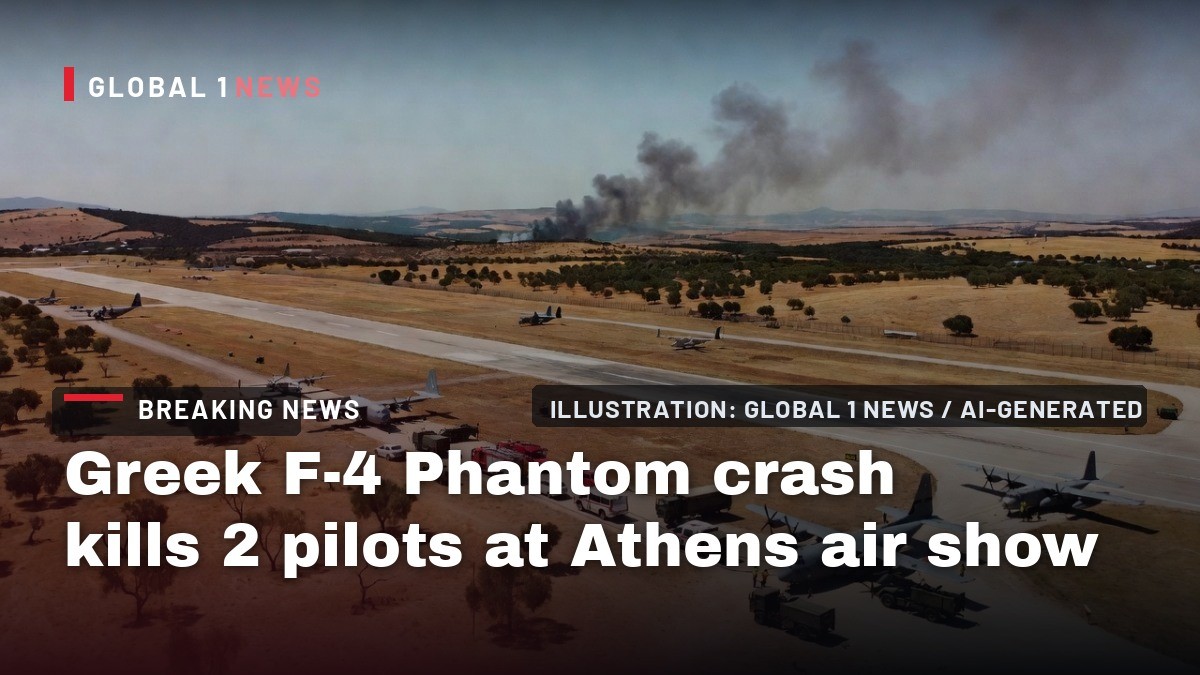 Greek F-4 Phantom crash kills 2 pilots at Athens air show