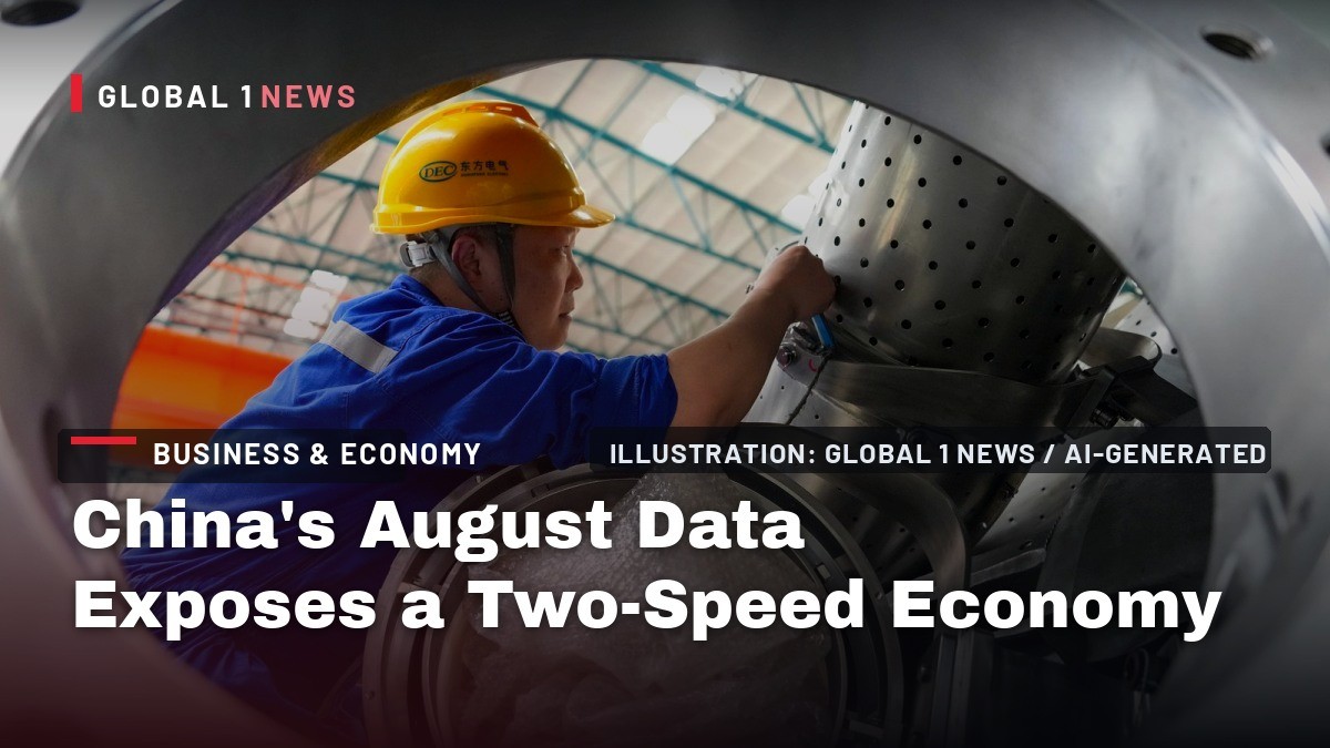 China's August Data Exposes a Two-Speed Economy as Demand Stalls