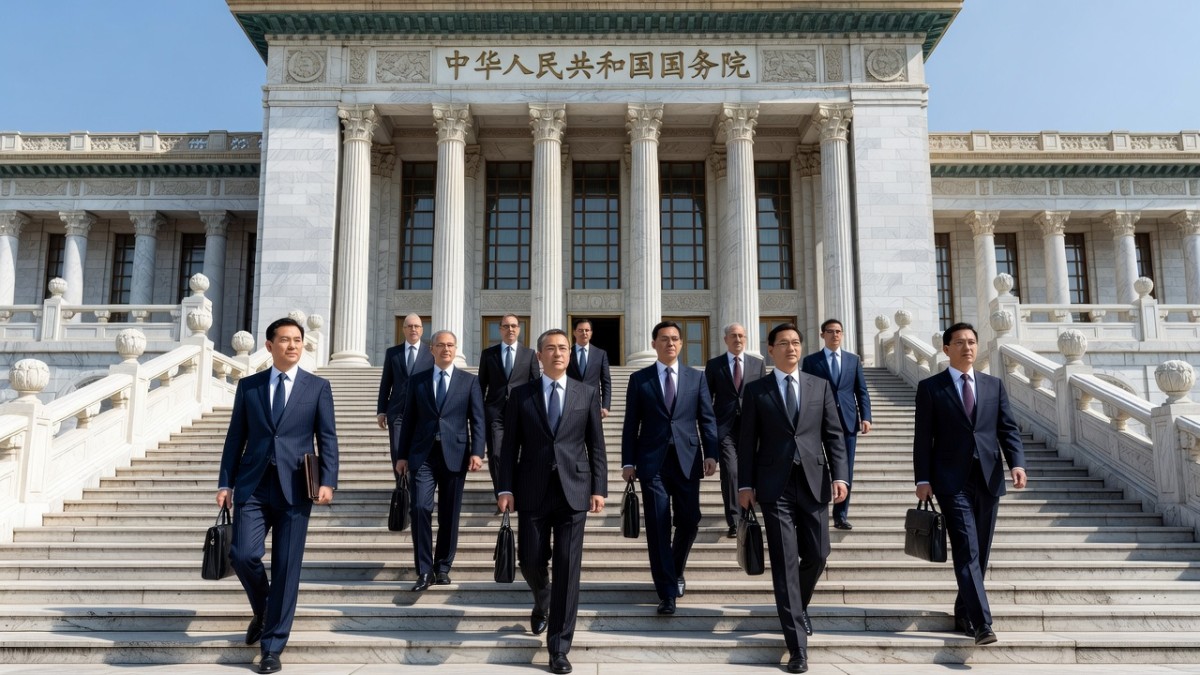 Premier Li Qiang meets the USCBC Board of Directors delegation at the Great Hall of the People, Beijing