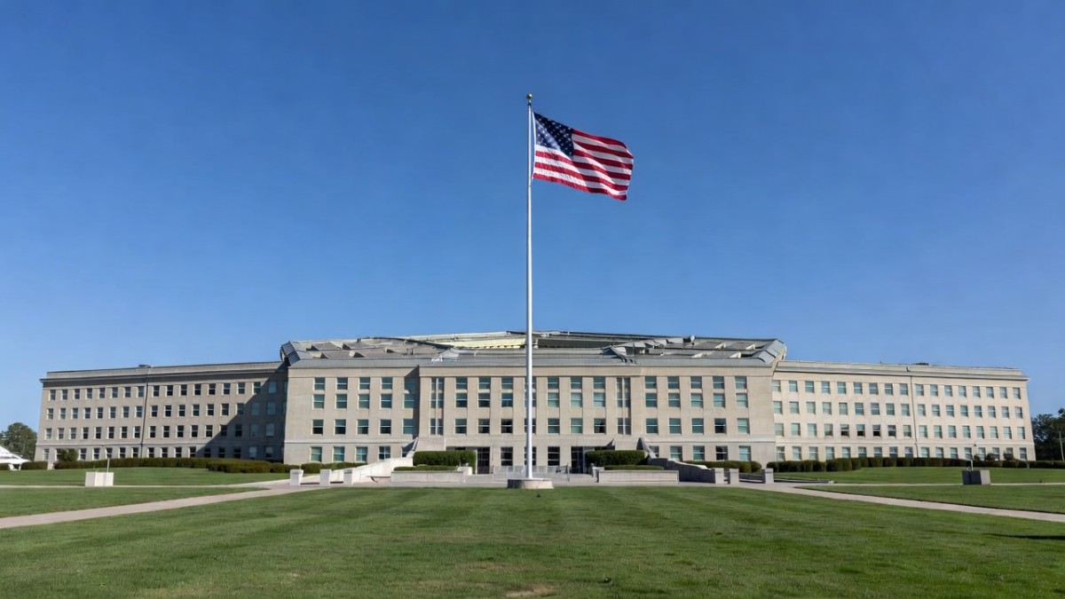 The Pentagon in Arlington, Virginia, where US officials are reviewing Nato allies' defence commitments
