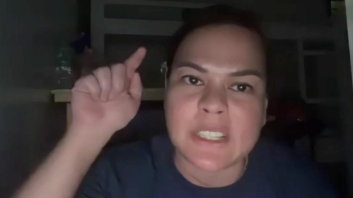 Vice President Sara Duterte speaks during an online press conference in November 2024, the remarks at the center of the grave threats case (Source: GMA News)