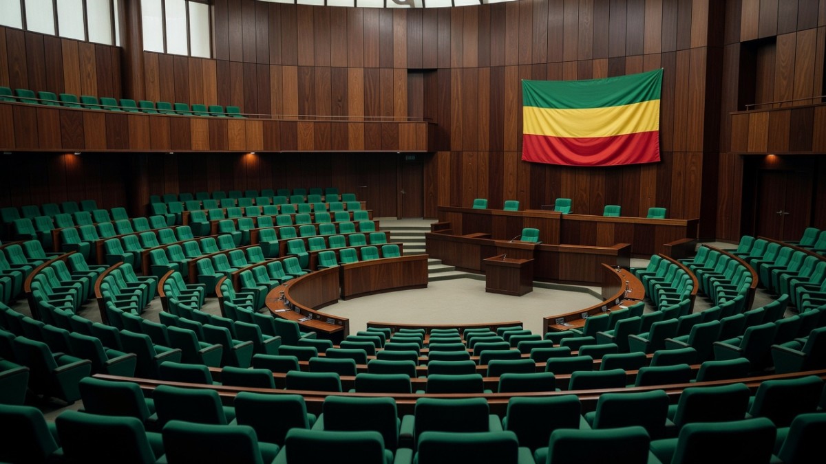 The National Assembly chamber in Dakar, Senegal
