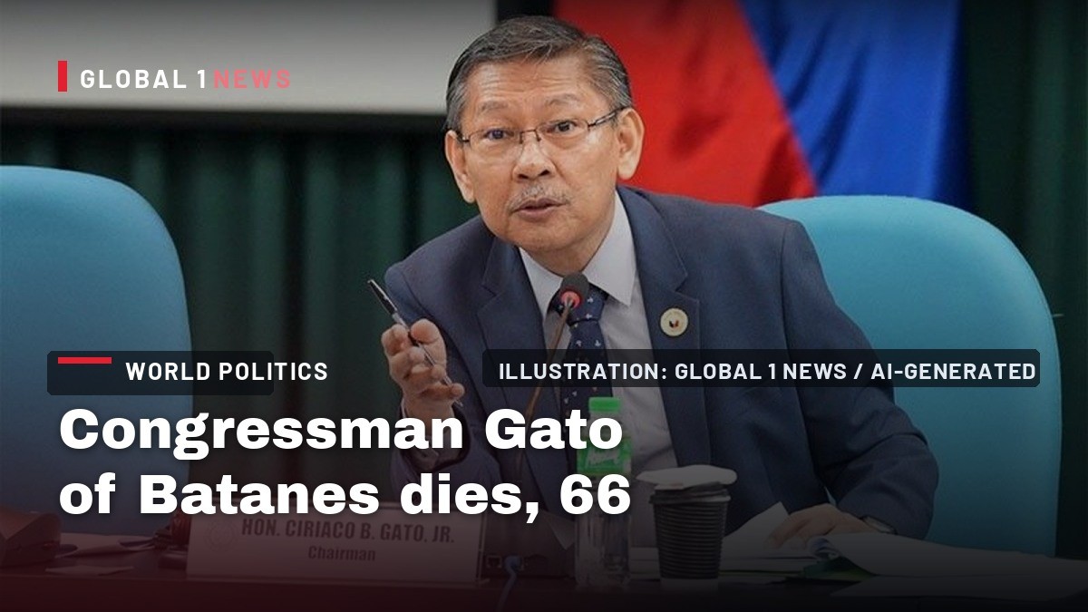 Congressman Gato of Batanes dies, 66
