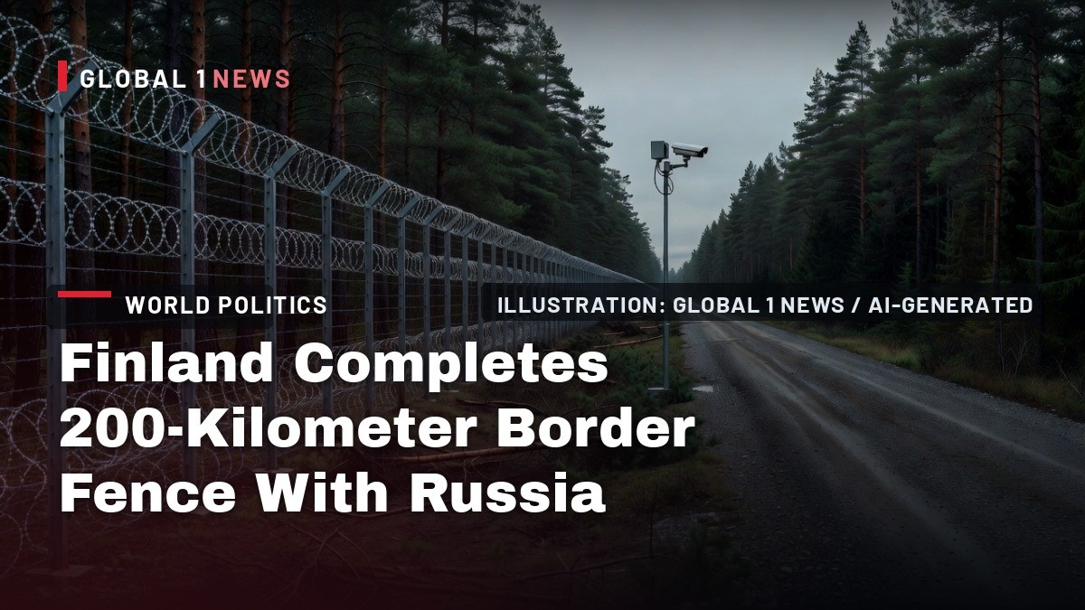 Finland Completes 200-Kilometer Border Fence With Russia