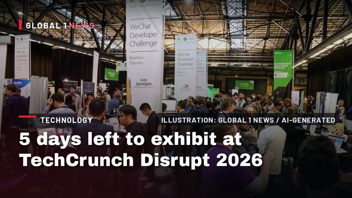 5 days left to exhibit at TechCrunch Disrupt 2026