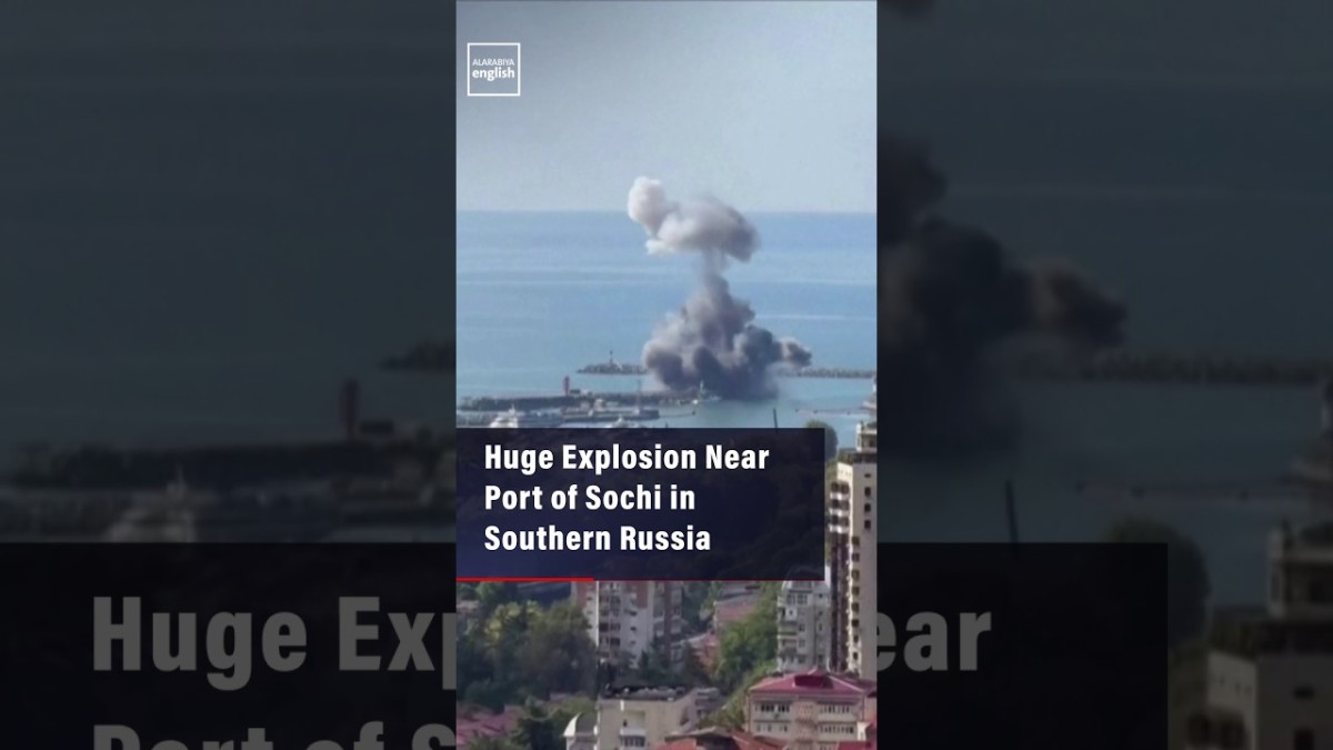 Al Arabiya English video report on the explosion near the port of Sochi in southern Russia