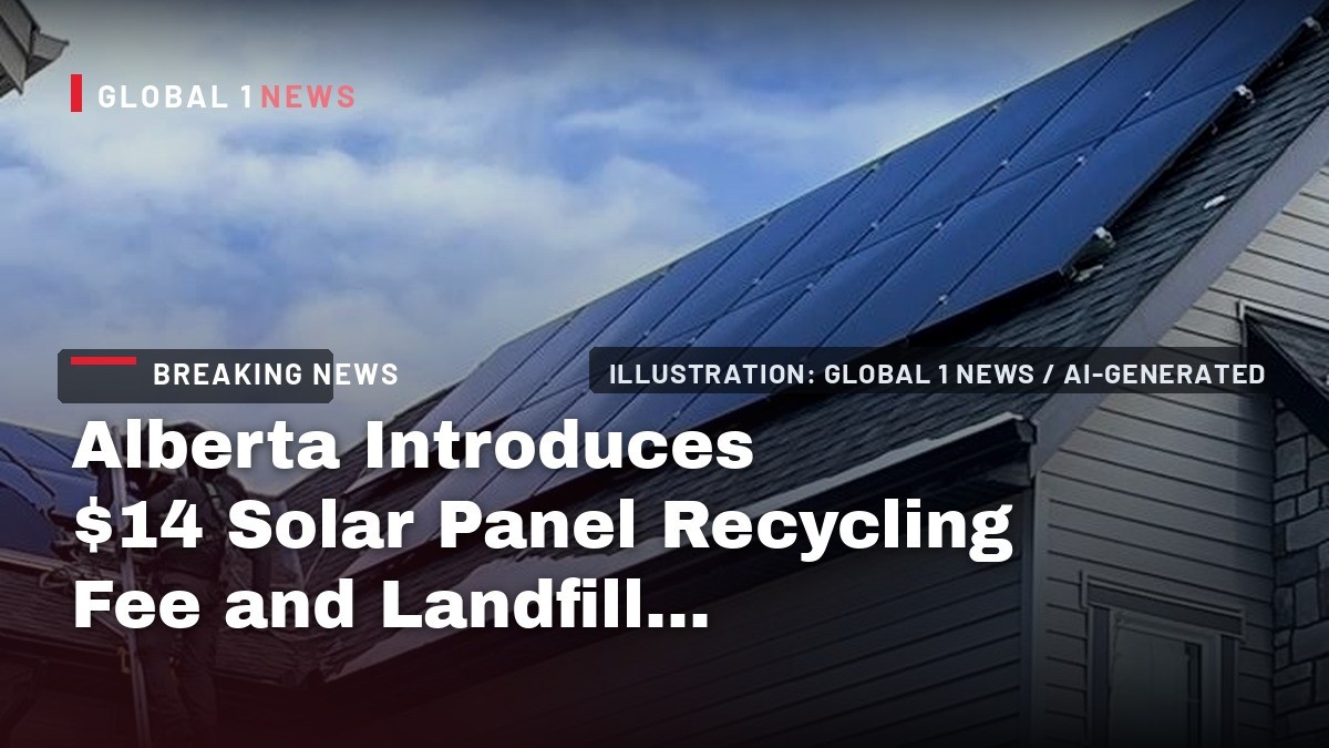 Alberta Introduces $14 Solar Panel Recycling Fee and Landfill Ban