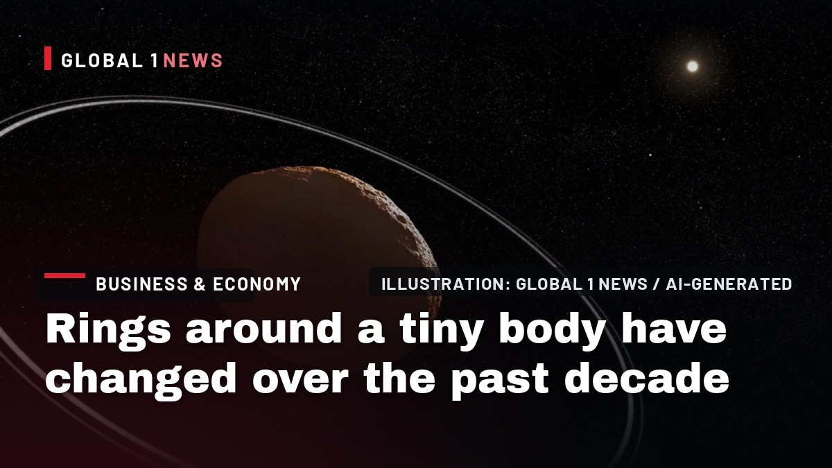 Rings around a tiny body have changed over the past decade