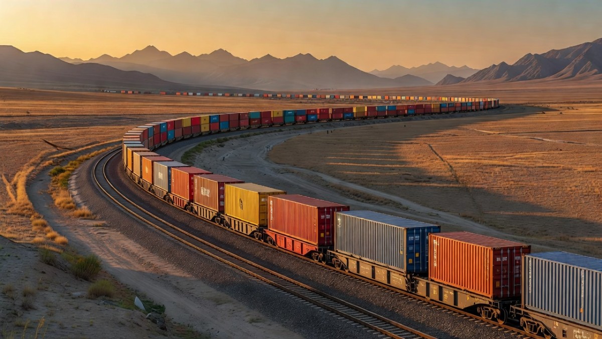 The CKU railway is projected to carry millions of tonnes of freight each year between China and Central Asia