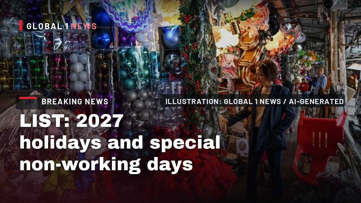 LIST: 2027 holidays and special non-working days