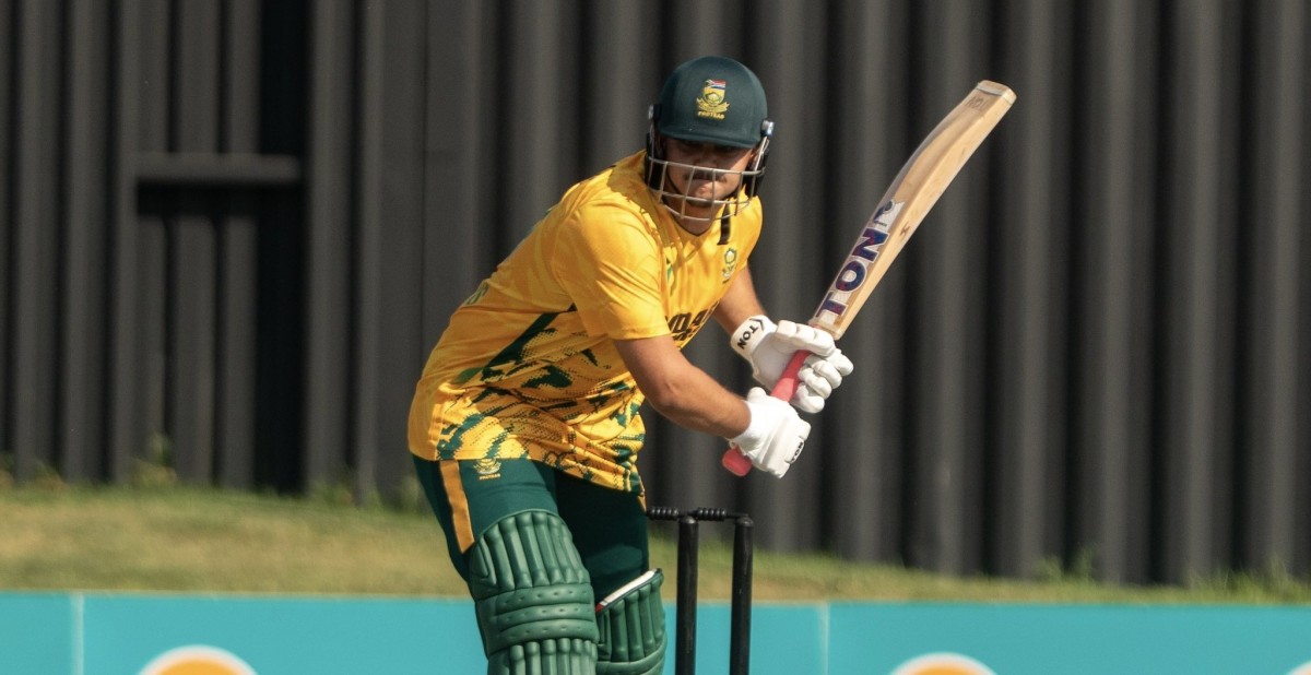South Africa cricket action during the T20 tri-series at the Namibia Cricket Ground in Windhoek
