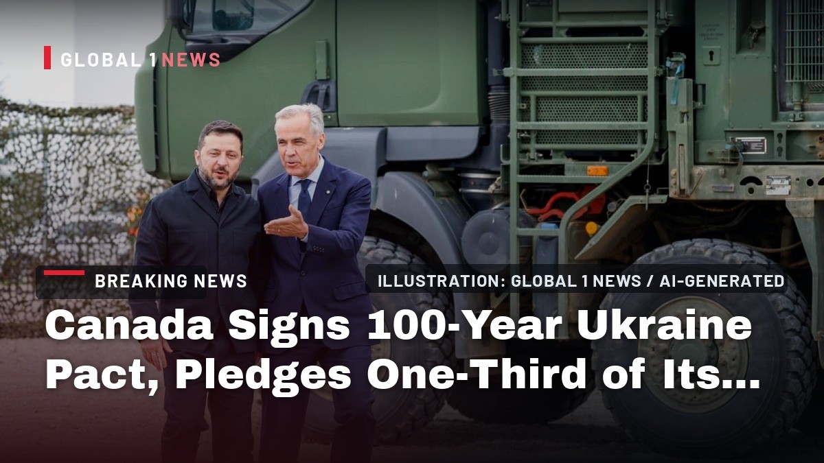 Canada Signs 100-Year Ukraine Pact, Pledges One-Third of Its Drones